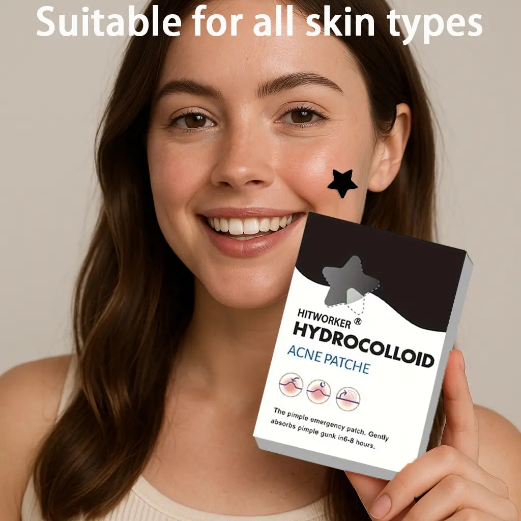 400/200 Pcs Hydrocolloid Acne Patches, Star Decorative Covers, Pimple Patches Cute, Pimple Stickers, Acne Spot Stickers, Waterproof, Non-Toxic, Fast Healing, Gentle on Skin, Essential Acne Care