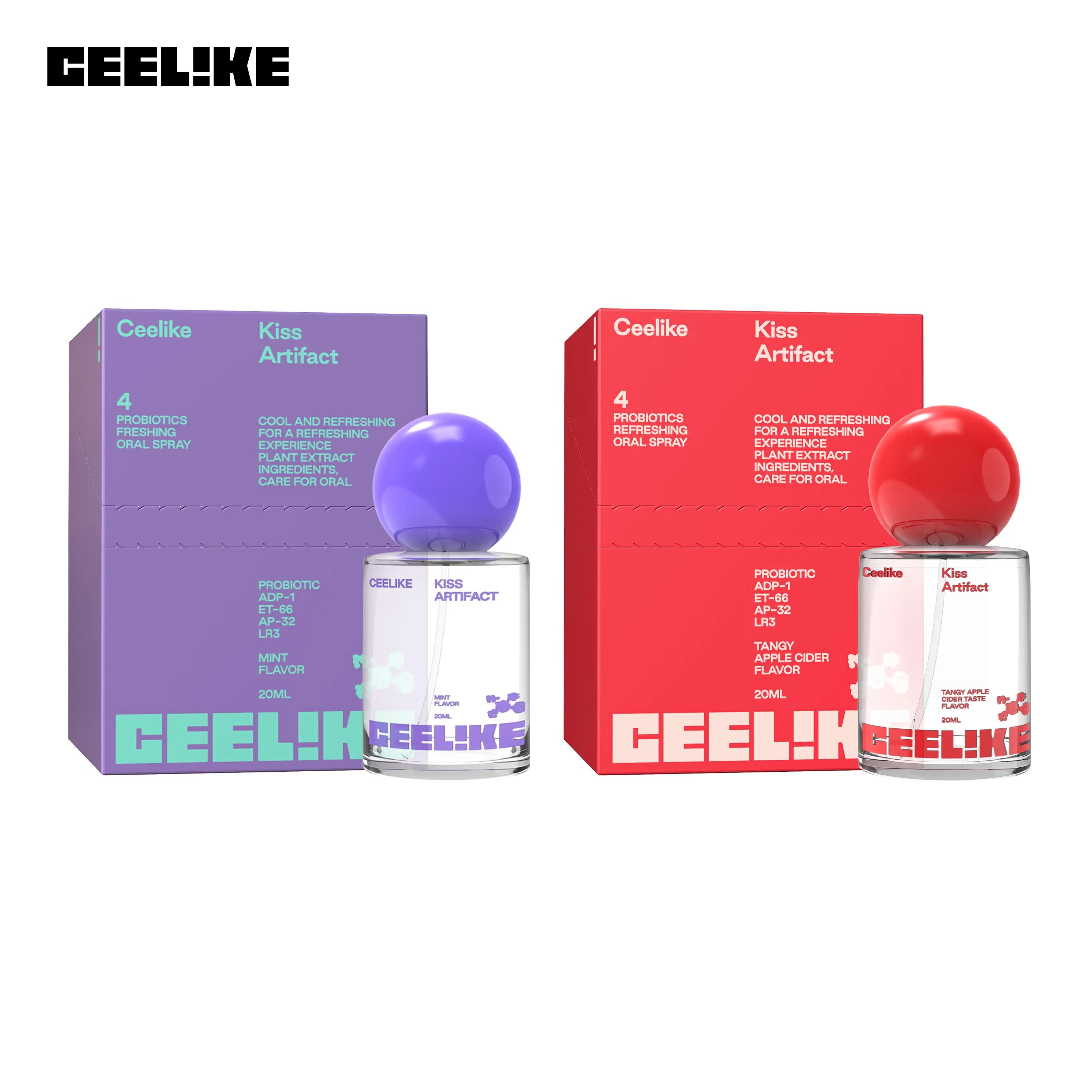 CEELIKE Oral Spray (20Ml) - Daily Minty Fresh Breath, Sugar-Free Oral Care, Portable, Long-Lasting Effect, Self Care Products, Probiotic Mouth Spray