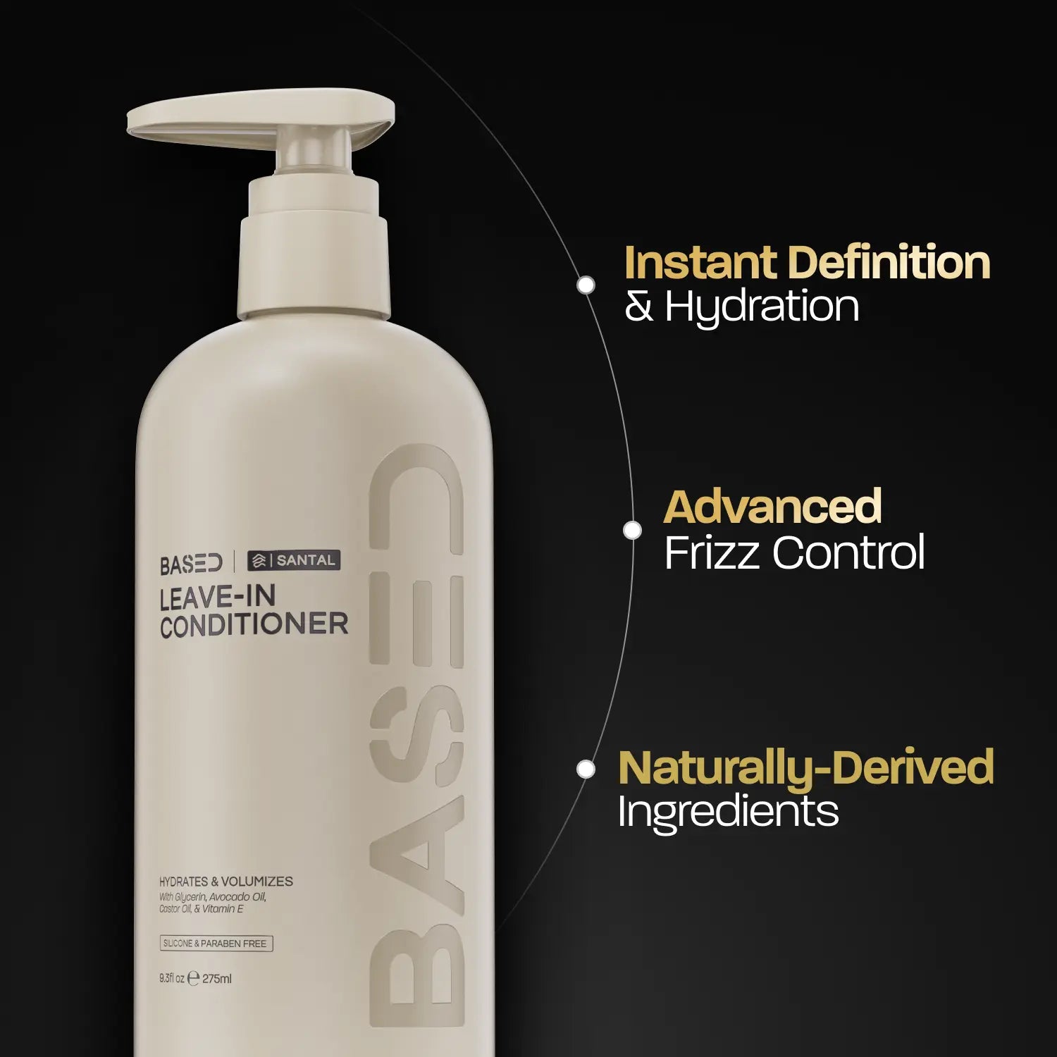 BASED Leave-In Conditioner | Instant Hydration & Anti-Frizz | Simple, Effective, BASED.