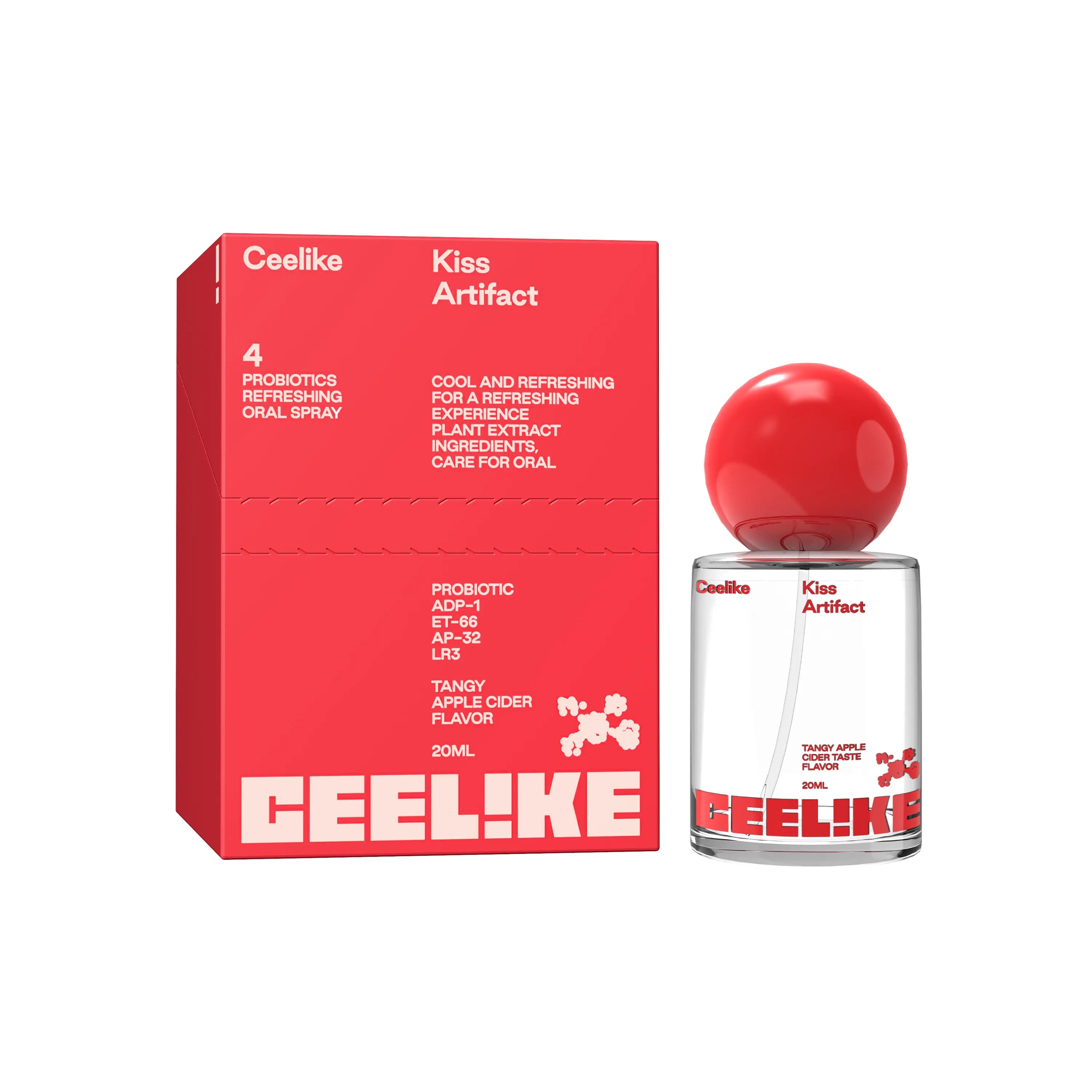 CEELIKE Oral Spray (20Ml) - Daily Minty Fresh Breath, Sugar-Free Oral Care, Portable, Long-Lasting Effect, Self Care Products, Probiotic Mouth Spray