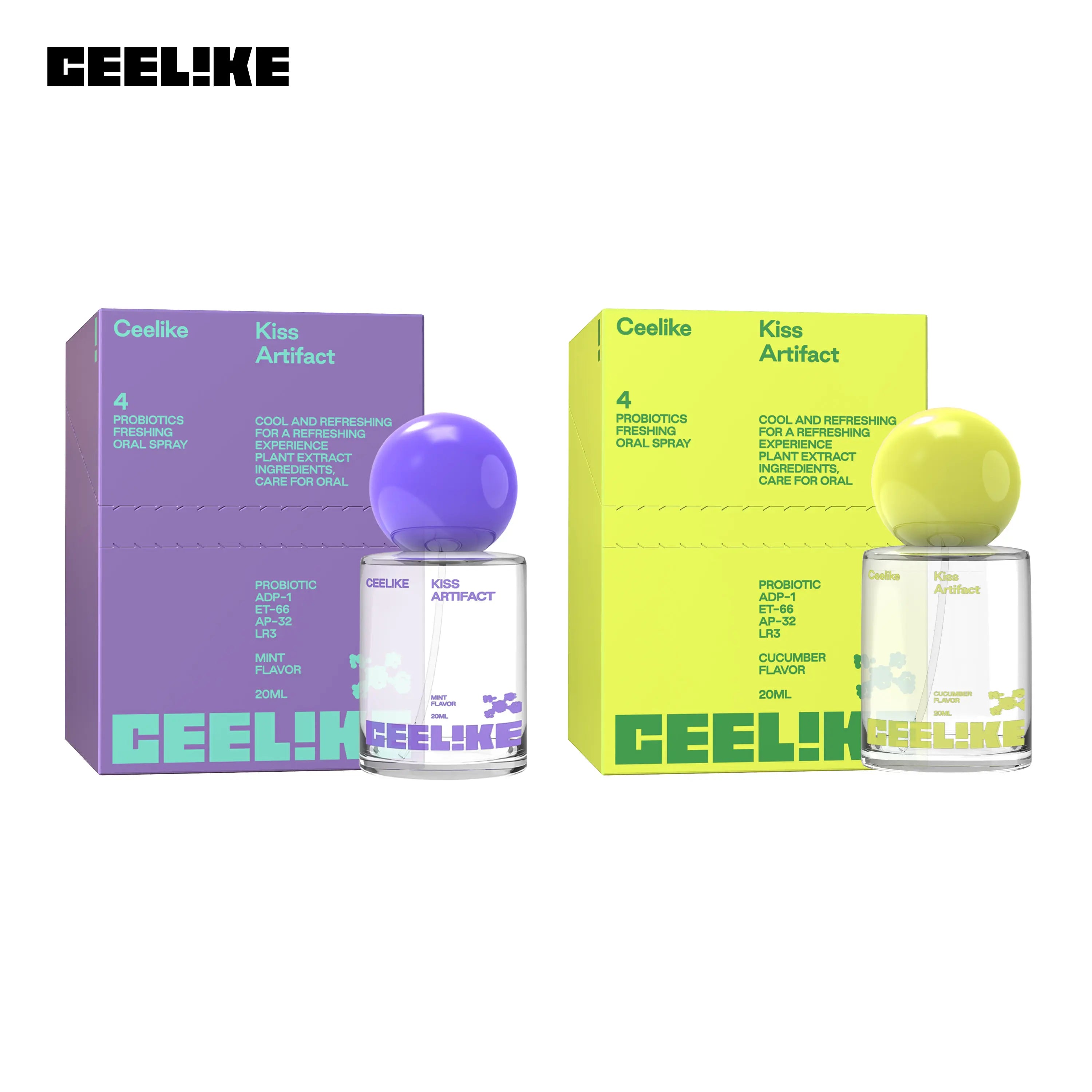 CEELIKE Oral Spray (20Ml) - Daily Minty Fresh Breath, Sugar-Free Oral Care, Portable, Long-Lasting Effect, Self Care Products, Probiotic Mouth Spray