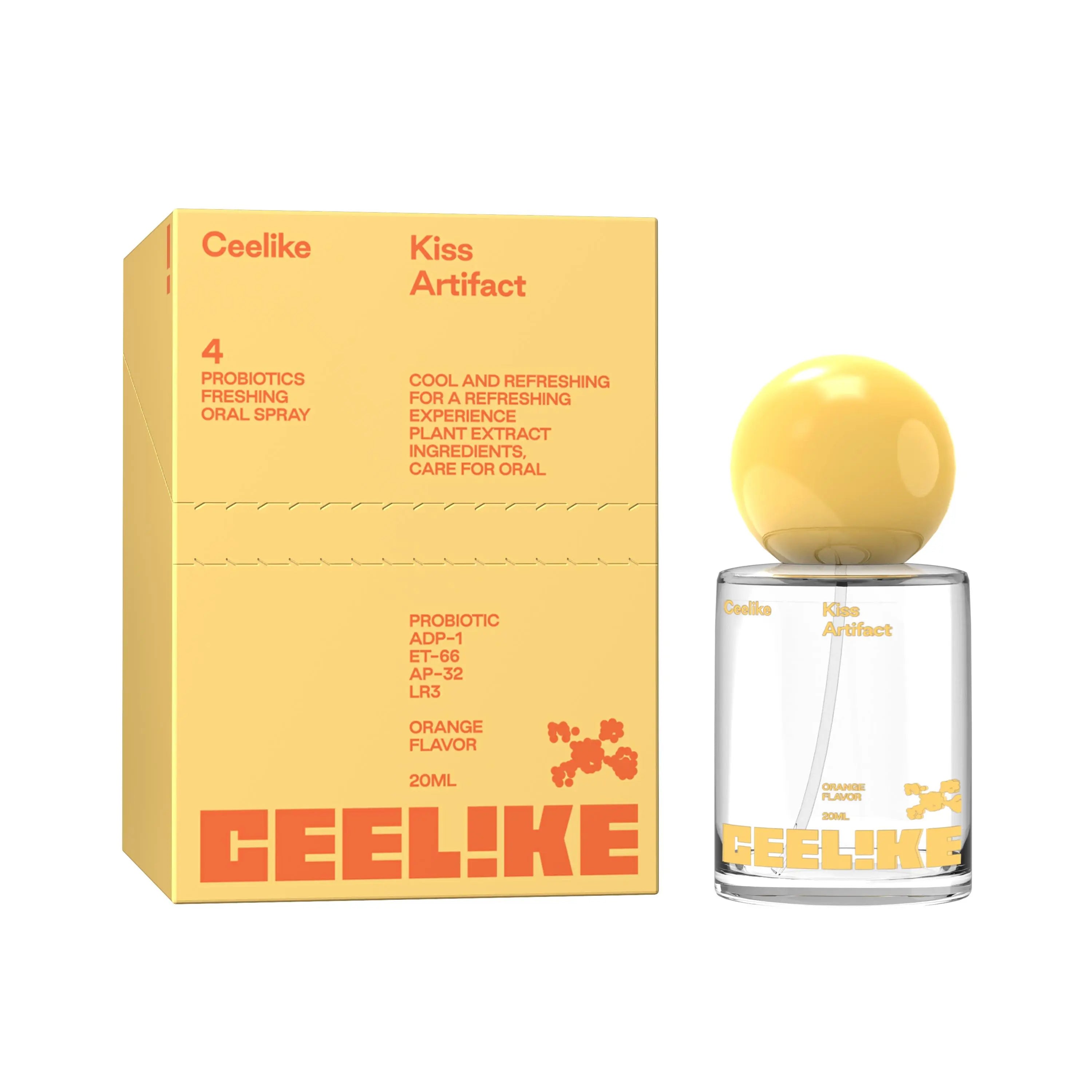 CEELIKE Oral Spray (20Ml) - Daily Minty Fresh Breath, Sugar-Free Oral Care, Portable, Long-Lasting Effect, Self Care Products, Probiotic Mouth Spray