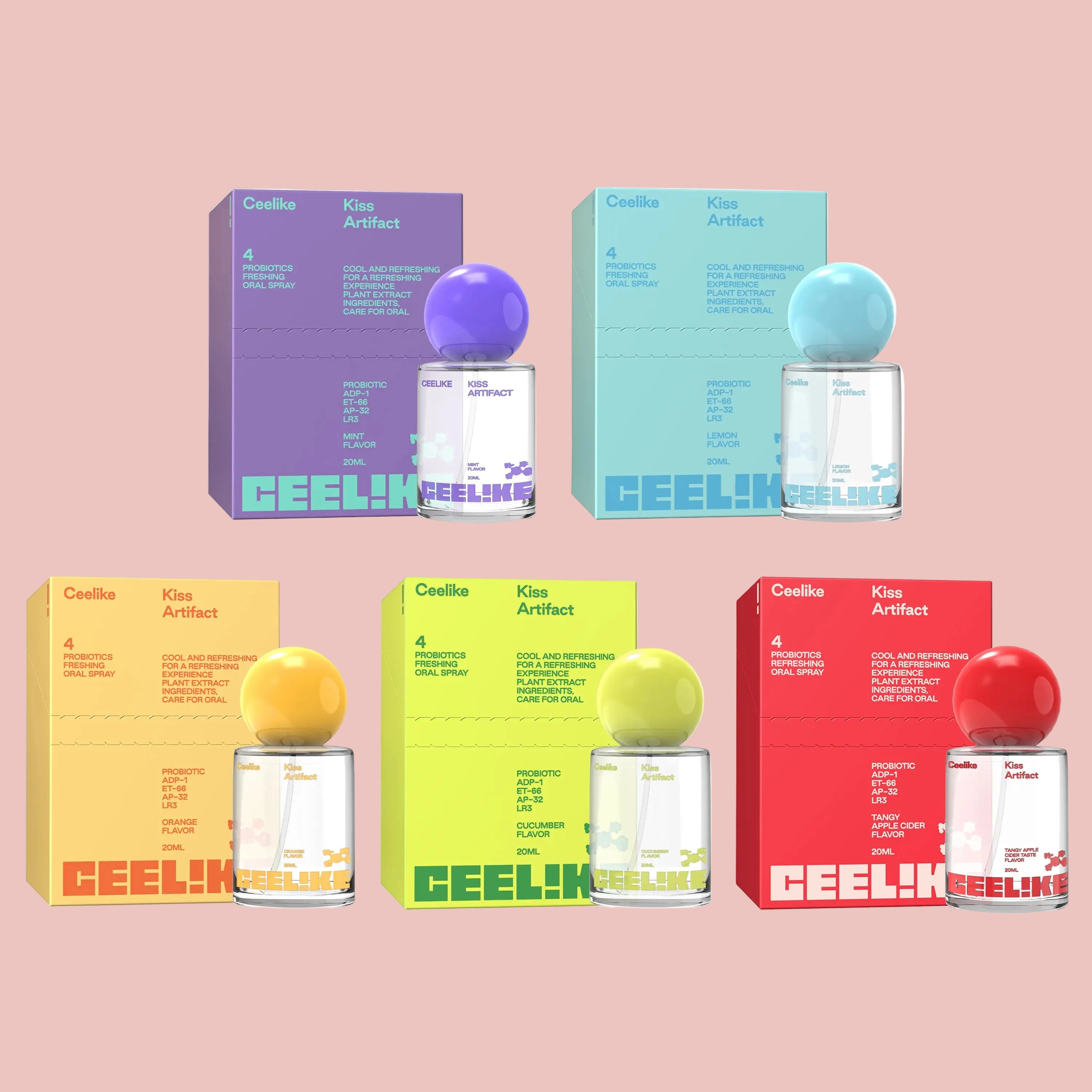 CEELIKE Oral Spray (20Ml) - Daily Minty Fresh Breath, Sugar-Free Oral Care, Portable, Long-Lasting Effect, Self Care Products, Probiotic Mouth Spray