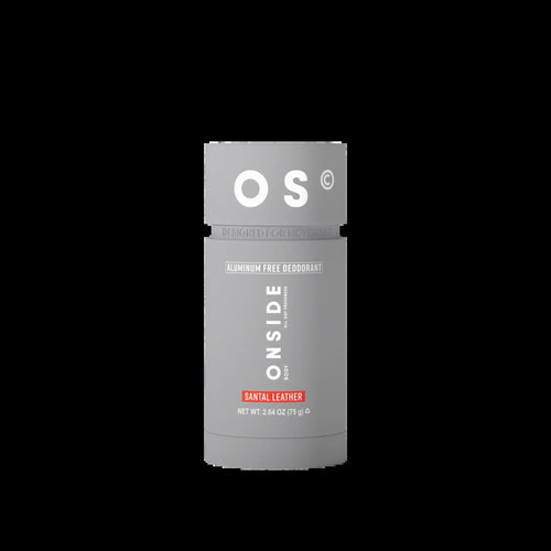ONSIDE High Performance Deodorant | Aluminum Free | 48-Hour Odor Protection | Dermatologist Tested | Gentle on Skin, Built for Active Lifestyles | Santal Leather & Eucalyptus Mint | Performance Care