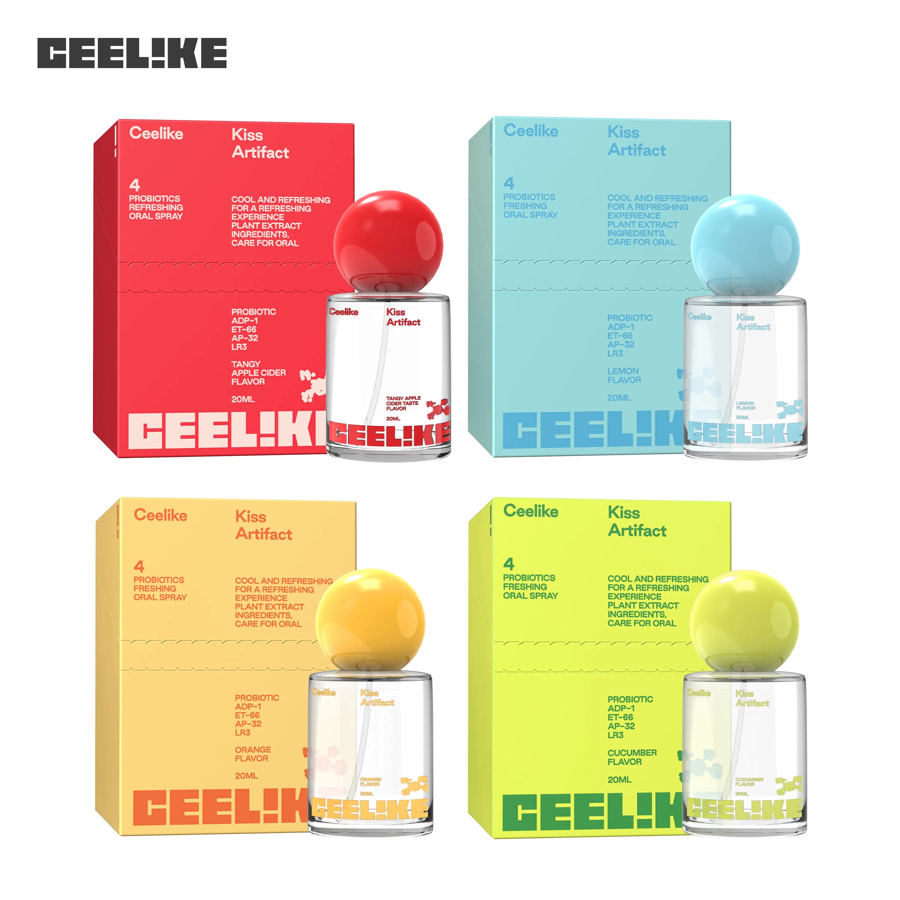 CEELIKE Oral Spray (20Ml) - Daily Minty Fresh Breath, Sugar-Free Oral Care, Portable, Long-Lasting Effect, Self Care Products, Probiotic Mouth Spray