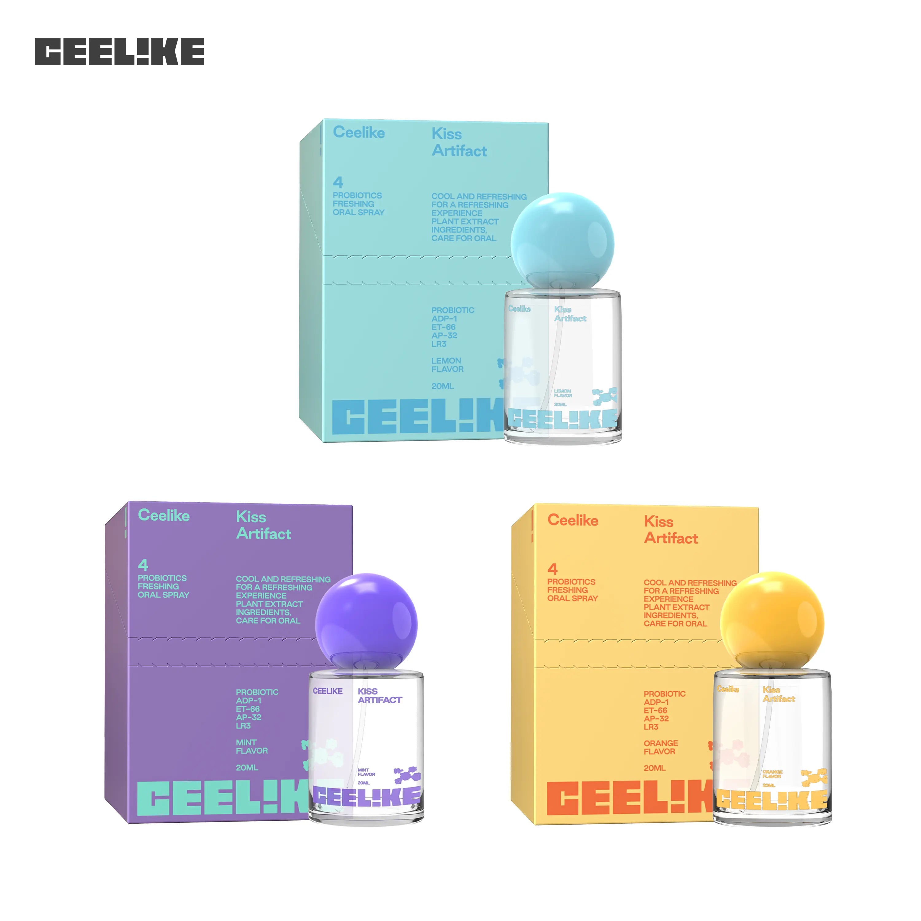 CEELIKE Oral Spray (20Ml) - Daily Minty Fresh Breath, Sugar-Free Oral Care, Portable, Long-Lasting Effect, Self Care Products, Probiotic Mouth Spray