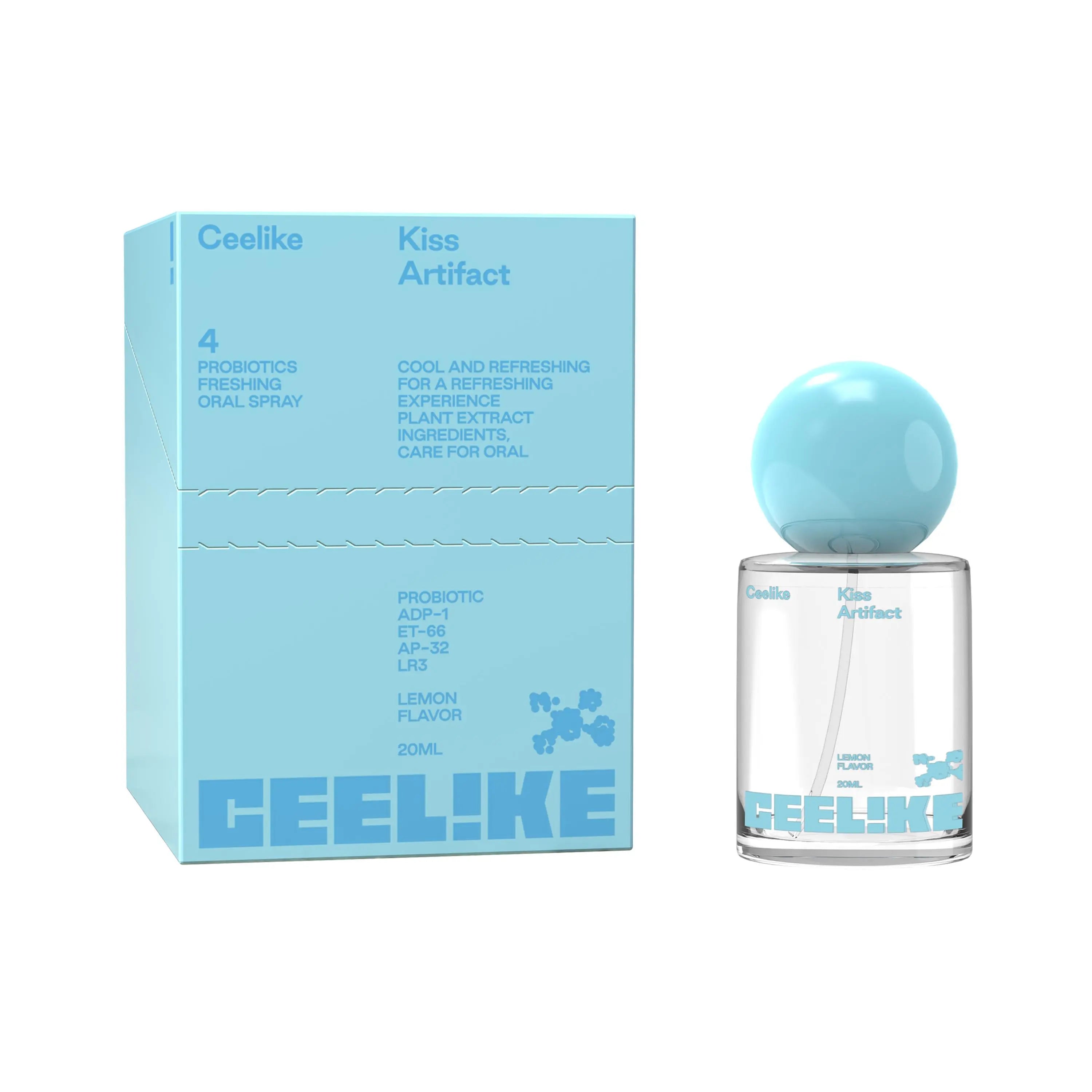 CEELIKE Oral Spray (20Ml) - Daily Minty Fresh Breath, Sugar-Free Oral Care, Portable, Long-Lasting Effect, Self Care Products, Probiotic Mouth Spray