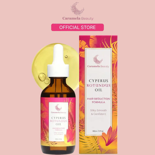 Caramela Beauty Cyperus Rotundus Oil, Body Care & Hair Removal Beauty Product for Smooth, Sensitive Skin, 60Ml / 2Oz, Naturally Derived Formula, Gentle Results, Beauty Products