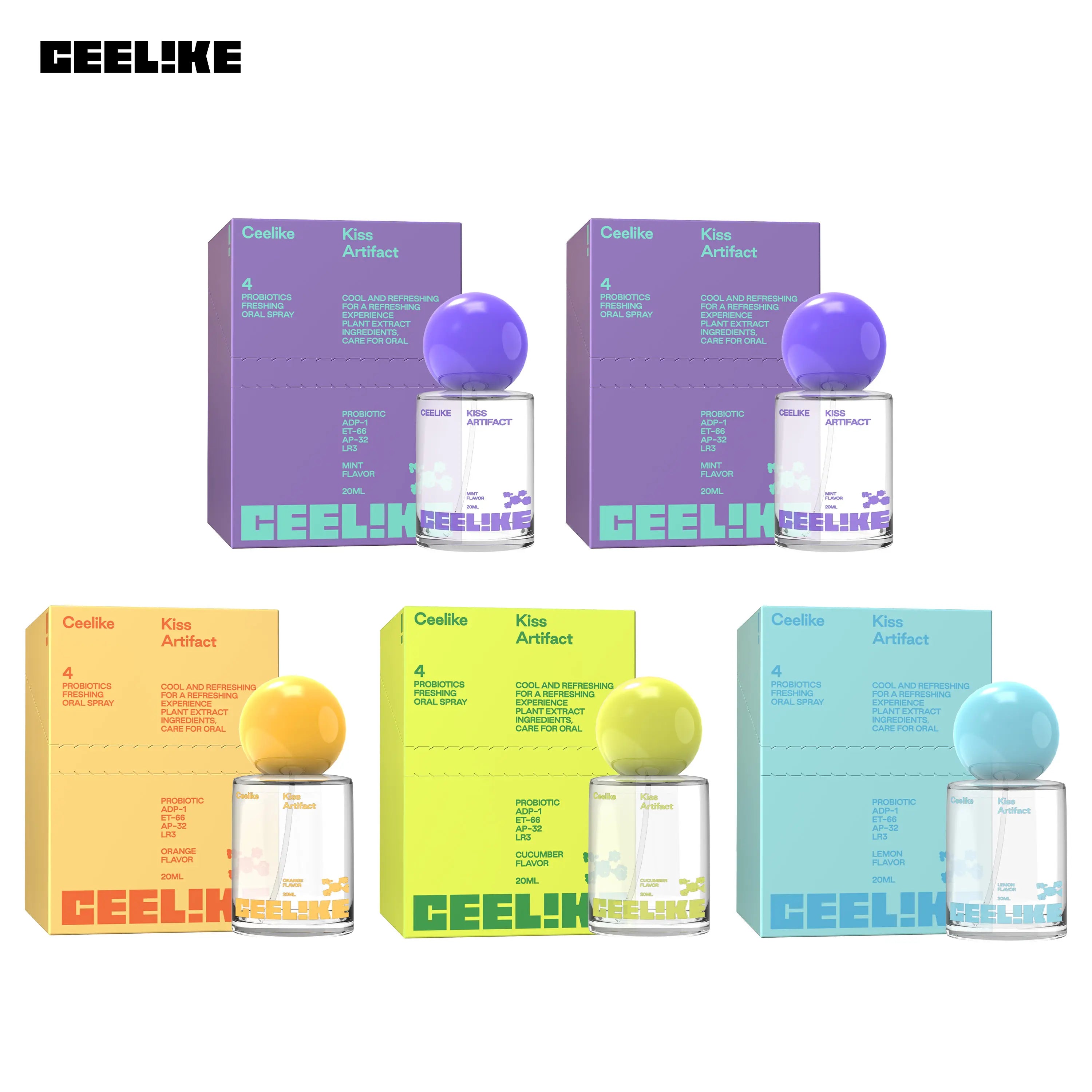 CEELIKE Oral Spray (20Ml) - Daily Minty Fresh Breath, Sugar-Free Oral Care, Portable, Long-Lasting Effect, Self Care Products, Probiotic Mouth Spray
