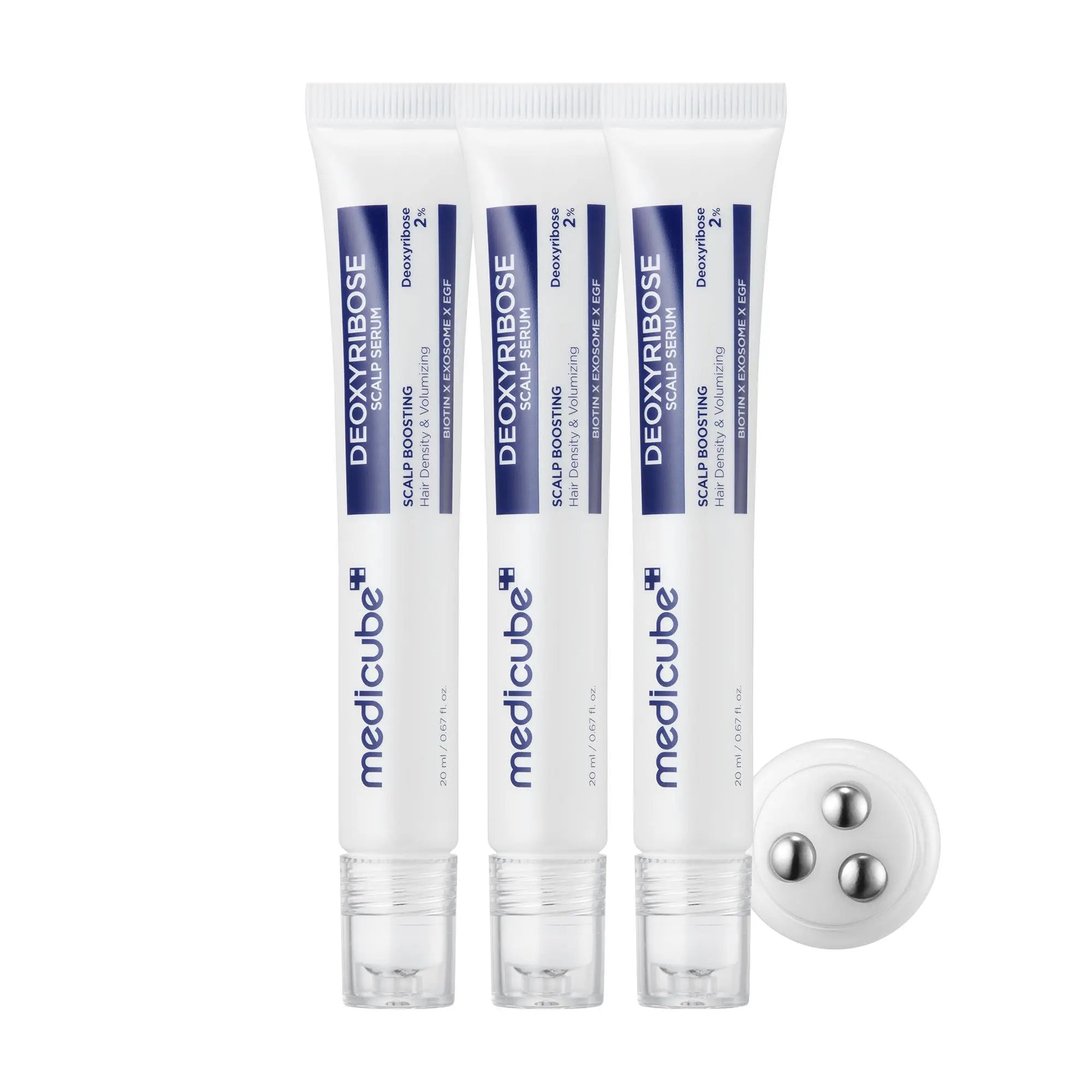 [NEW] [Medicube] Deoxyribose Scalp Serum | for Fuller-Looking Hair & Scalp Strengthening Roll-On Serum | Deoxyribose, Rosemary, EGF, Caffeine for Fine, Thin Hair | Korean Hair Care, K-Beauty