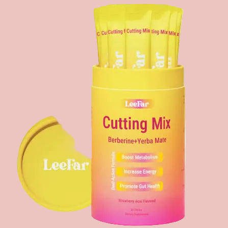 Leefar Cutting Drink Mix –| Strawberry Açaí Flavor – 30 Servings